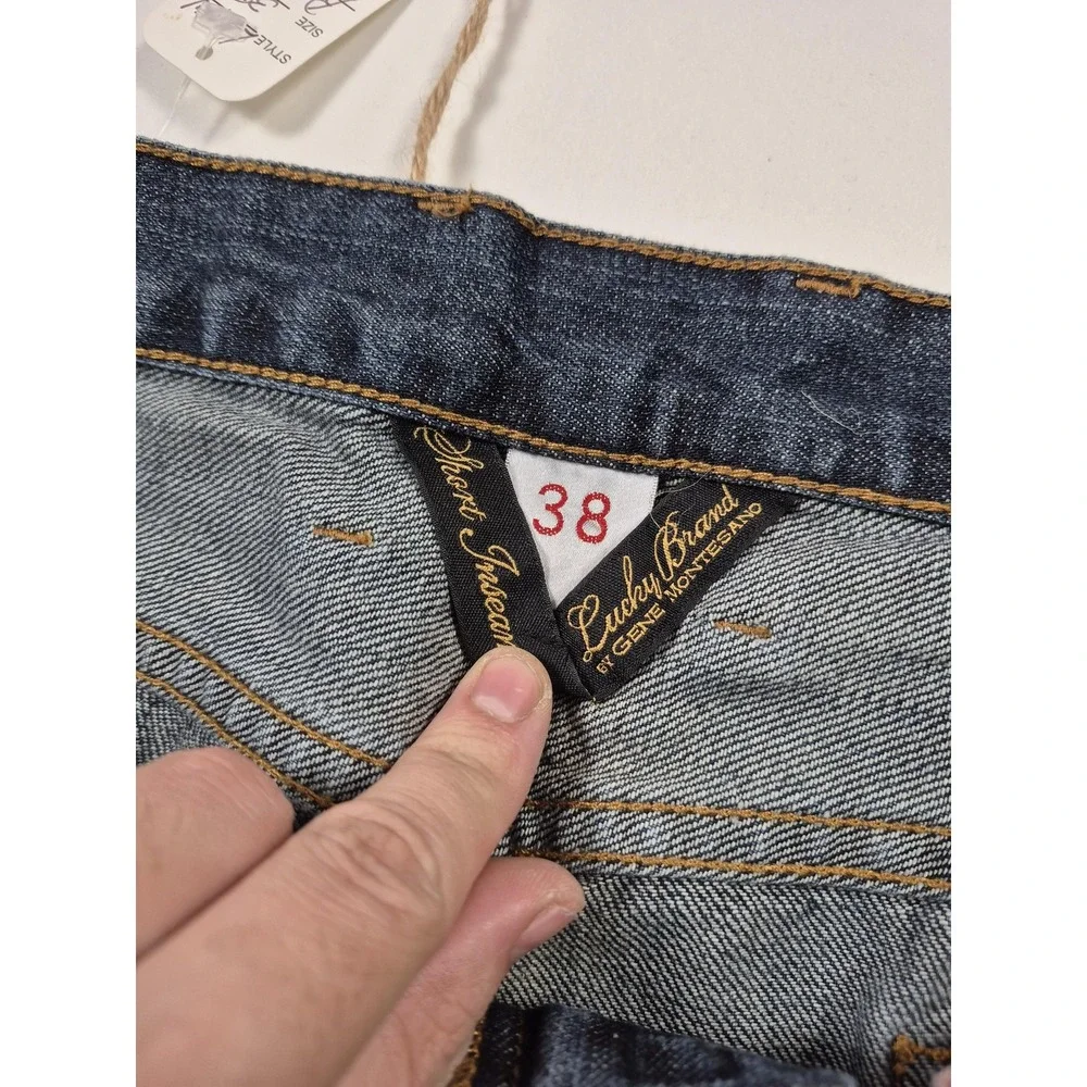 Lucky Brand Vintage Straight Jeans Mens 38x29 Blue Low Rise Straight Leg Denim